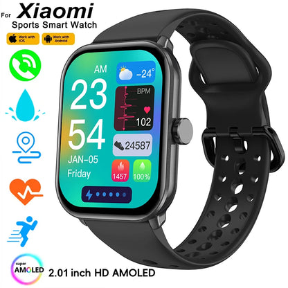 For Xiaomi Watch 5 Global Version Men Women HD AMOLED Screen Heart Rate Bluetooth Call GPS Track Waterproof Sports Smart Watch