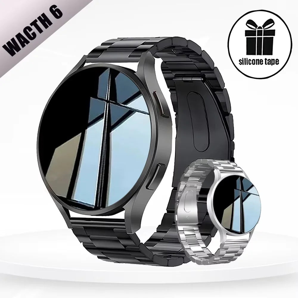 2025 New Watch 6 Smart Watch Women'S Bluetooth Call Health Monitoring Alarm Clock Men'S Fashion Sports Watch