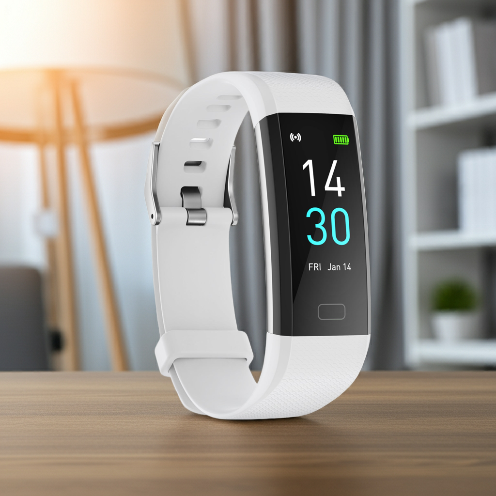 Blood Pressure Fitness Heart Rate Meter Step Temperature Smart Watch